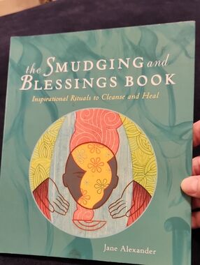 The Smudging and Blessings Book by Jane Alexander - Teal Cover